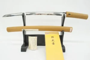 脇差 銘:信濃守信吉 認定書 白鞘 刀剣(5637)